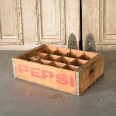 #51151 - Antique&nbsp;PEPSI-COLA&nbsp;12&nbsp;Bottle&nbsp;Wood&nbsp;Crate&nbsp;image
