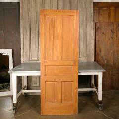#51194 - 28x77&nbsp;Antique&nbsp;5&nbsp;Panel&nbsp;Pine&nbsp;Interior&nbsp;Door&nbsp;image
