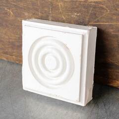 #51209 - Salvaged&nbsp;Small&nbsp;Wood&nbsp;Rosette&nbsp;Trim&nbsp;Block&nbsp;image