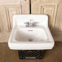 #51220 - Antique&nbsp;Porcelain&nbsp;Wall&nbsp;Mount&nbsp;Bathroom&nbsp;Sink&nbsp;image
