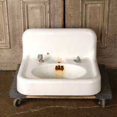 #51221 - Antique&nbsp;Cast&nbsp;Iron&nbsp;Wall&nbsp;Mount&nbsp;Bathroom&nbsp;Sink&nbsp;image