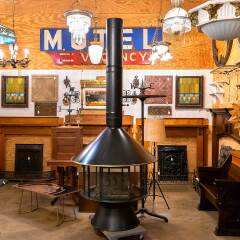 #51325 - Salvaged&nbsp;Vintage&nbsp;Majestic&nbsp;Carousel&nbsp;Fireplace&nbsp;image