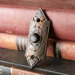 #51761 - Antique&nbsp;Ornate&nbsp;Cast&nbsp;Bronze&nbsp;Doorbell&nbsp;image