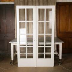 #51893 - 48x79&nbsp;Salvaged&nbsp;Antique&nbsp;8&nbsp;Lite&nbsp;French&nbsp;Doors&nbsp;image
