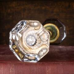 #51966 - Antique&nbsp;Octagonal&nbsp;Glass&nbsp;Doorknobs&nbsp;Hardware&nbsp;image