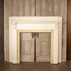 #52071 - 61x54&nbsp;Antique&nbsp;Wood&nbsp;Fireplace&nbsp;Mantel&nbsp;image