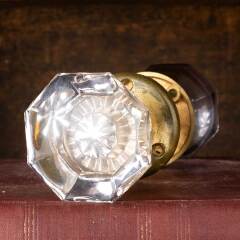#52094 - Antique&nbsp;Glass&nbsp;Doorknob&nbsp;Door&nbsp;Hardware&nbsp;Set&nbsp;image