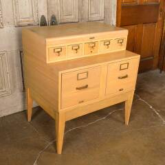 #52258 - Vintage&nbsp;Maple&nbsp;Card&nbsp;Catalog&nbsp;/&nbsp;File&nbsp;Drawer&nbsp;Unit&nbsp;image