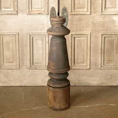 #52390 - Salvaged&nbsp;Antique&nbsp;Turned&nbsp;Wood&nbsp;Newel&nbsp;Post&nbsp;image