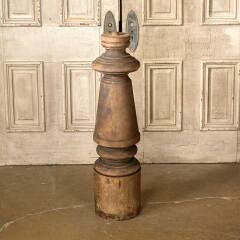 #52391 - Salvaged&nbsp;Antique&nbsp;Turned&nbsp;Wood&nbsp;Newel&nbsp;Post&nbsp;image