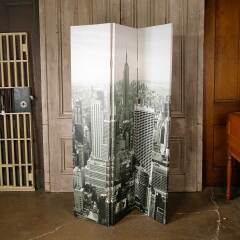 #52439 - Canvas&nbsp;New&nbsp;York&nbsp;City&nbsp;Skyline&nbsp;Folding&nbsp;Screen&nbsp;image