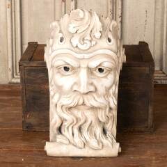 #52456 - Cast&nbsp;Plaster&nbsp;Bearded&nbsp;King's&nbsp;Head&nbsp;Corbel&nbsp;image