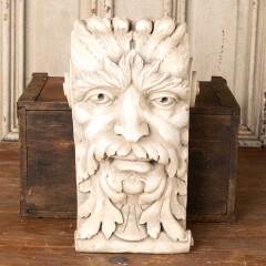 #52457 - Cast&nbsp;Plaster&nbsp;Green&nbsp;Man&nbsp;Head&nbsp;Corbel&nbsp;Bracket&nbsp;image
