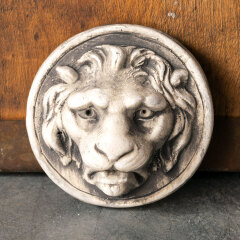 #52461 - Cast&nbsp;Plaster&nbsp;Lion&nbsp;Head&nbsp;Decorative&nbsp;Medallion&nbsp;image