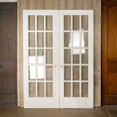 #52516 - 60x84&nbsp;Salvaged&nbsp;Antique&nbsp;15&nbsp;Lite&nbsp;French&nbsp;Doors&nbsp;image