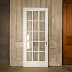 #52524 - 34x81&nbsp;Salvaged&nbsp;Antique&nbsp;15&nbsp;Lite&nbsp;French&nbsp;Door&nbsp;image