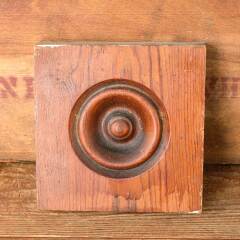 #52551 - Antique&nbsp;Wood&nbsp;Rosette&nbsp;Interior&nbsp;Trim&nbsp;Block&nbsp;image