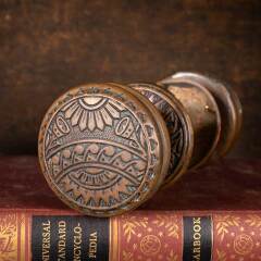 #52555 - Antique&nbsp;Brass&nbsp;Victorian&nbsp;Door&nbsp;Hardware&nbsp;Set&nbsp;image