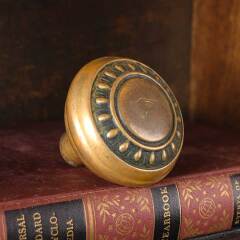 #52603 - Antique&nbsp;Brass&nbsp;Egg&nbsp;&&nbsp;Dart&nbsp;Doorknob&nbsp;Hardware&nbsp;image