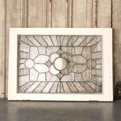 #52812 - 32x22&nbsp;Antique&nbsp;Leaded&nbsp;Glass&nbsp;Window&nbsp;Sash&nbsp;image
