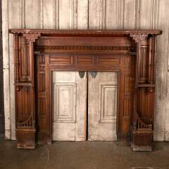 #52829 - 60x49&nbsp;Antique&nbsp;Victorian&nbsp;Fireplace&nbsp;Mantel&nbsp;image
