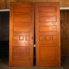 #52913 - 74x96&nbsp;Salvaged&nbsp;Antique&nbsp;Wood&nbsp;Pocket&nbsp;Doors&nbsp;image