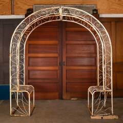 #52923 - Vintage&nbsp;Metal&nbsp;Garden&nbsp;Arbor&nbsp;with&nbsp;Bench&nbsp;Seats&nbsp;image