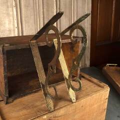 #52935 - Set&nbsp;of&nbsp;2&nbsp;Vintage&nbsp;Metal&nbsp;Wall&nbsp;Shelf&nbsp;Brackets&nbsp;image