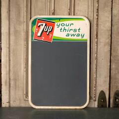 #52955 - Vintage&nbsp;7up&nbsp;Metal&nbsp;Menu&nbsp;Chalkboard&nbsp;Sign&nbsp;image