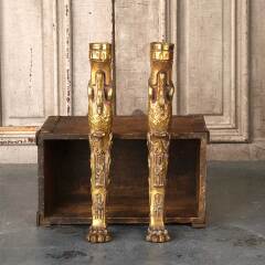 #52958 - Antique&nbsp;Brass&nbsp;Swan&nbsp;Furniture&nbsp;Support&nbsp;Legs&nbsp;image