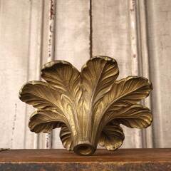 #52999 - Antique&nbsp;Solid&nbsp;Brass&nbsp;Floral&nbsp;Chandelier&nbsp;Part&nbsp;image