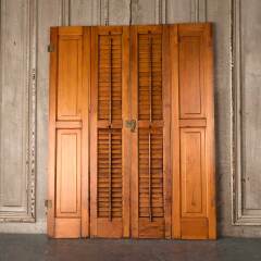#53194 - 31x41&nbsp;Antique&nbsp;Pine&nbsp;Wood&nbsp;Interior&nbsp;Shutters&nbsp;image
