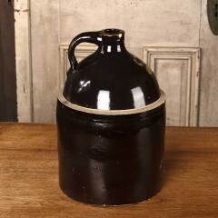 #53205 - Antique&nbsp;Stoneware&nbsp;Handled&nbsp;Whiskey&nbsp;Jug&nbsp;image