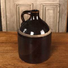 #53223 - Antique&nbsp;Stoneware&nbsp;Handled&nbsp;Whiskey&nbsp;Jug&nbsp;image