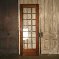 #53271 - 30x84&nbsp;Antique&nbsp;Leaded&nbsp;21&nbsp;Lite&nbsp;French&nbsp;Door&nbsp;image