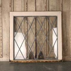 #53304 - 28x28&nbsp;Antique&nbsp;Leaded&nbsp;Glass&nbsp;Window&nbsp;image