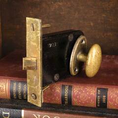 #53345 - Antique&nbsp;Yale&nbsp;Mortise&nbsp;Latch&nbsp;&&nbsp;Thumb&nbsp;Turn&nbsp;image