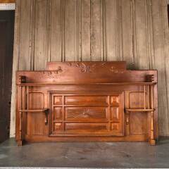 #53363 - Antique&nbsp;Wood&nbsp;Fireplace&nbsp;Overmantel&nbsp;Shelf&nbsp;image