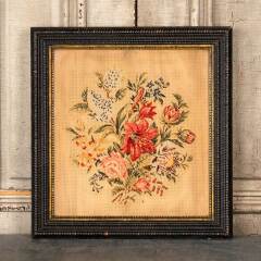 #53406 - Antique&nbsp;Wood&nbsp;Framed&nbsp;Needlepoint&nbsp;Artwork&nbsp;image