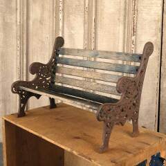 #53424 - Miniature&nbsp;Cast&nbsp;Iron&nbsp;&&nbsp;Wood&nbsp;Garden&nbsp;Bench image