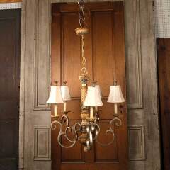 #53435 - Salvaged&nbsp;5&nbsp;Bulb&nbsp;Chandelier&nbsp;Light&nbsp;Fixture&nbsp;image