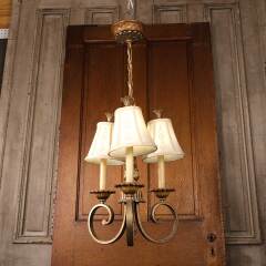 #53437 - Salvaged&nbsp;3&nbsp;Bulb&nbsp;Chandelier&nbsp;Light&nbsp;Fixture&nbsp;image