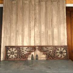 #53442 - Antique&nbsp;Interior&nbsp;Oak&nbsp;Stick&nbsp;&&nbsp;Ball&nbsp;Panels&nbsp;image