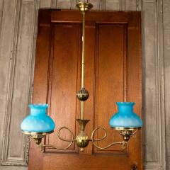 #53448 - Antique&nbsp;Brass&nbsp;Electrified&nbsp;Gas&nbsp;Light&nbsp;Fixture&nbsp;image