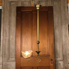 #53470 - Antique&nbsp;Brass&nbsp;1&nbsp;Bulb&nbsp;Gas&nbsp;Light&nbsp;Chandelier&nbsp;image