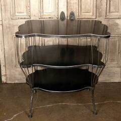 #53508 - Artist&nbsp;Made&nbsp;Contemporary&nbsp;3&nbsp;Tier&nbsp;Metal&nbsp;Table&nbsp;image