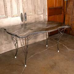 #53509 - Artist&nbsp;Made&nbsp;Contemporary&nbsp;Metal&nbsp;Table&nbsp;/&nbsp;Desk&nbsp;image