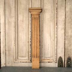 #53602 - Antique&nbsp;Oak&nbsp;Fireplace&nbsp;Mantel&nbsp;Fluted&nbsp;Pilaster&nbsp;image