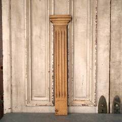 #53603 - Antique&nbsp;Oak&nbsp;Fireplace&nbsp;Mantel&nbsp;Fluted&nbsp;Pilaster&nbsp;image