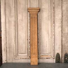 #53604 - Antique&nbsp;Oak&nbsp;Fireplace&nbsp;Mantel&nbsp;Fluted&nbsp;Pilaster&nbsp;image